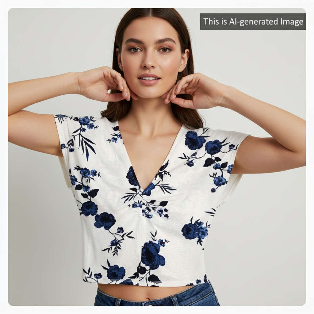 Dynamite Floral Print Top
