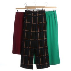 premium women's wide-leg trousers bundle - zestaw ..