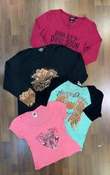 av-12118 harley davidson camisetas femininas m/l e..