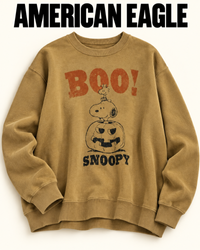 nwt american eagle women's crew sweatshirt - snoop..