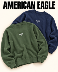 nwt american eagle women's crew sweatshirt - 'pari..