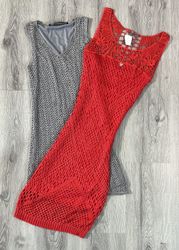 avg-03522 y2k style crochet dress