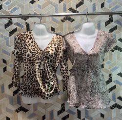 avg-033347 y2k style animal printed tops