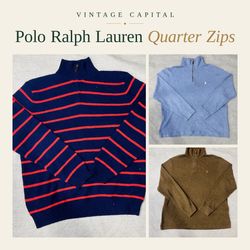 polo ralph lauren quarter zip sweaters