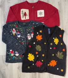 avg-03366 y2k style christmas sweater