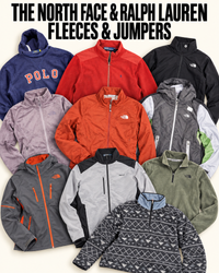 The North Face, Ralph Lauren track jackets and ral..