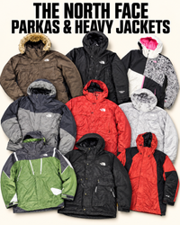 the north face parka and heavy jackets (3 goretex)