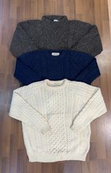 av-10126 vintage style cable knit sweaters