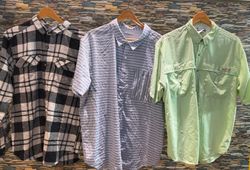 av-10821 columbia button-up shirts