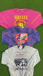 av-10382 vintage printed sweatshirts