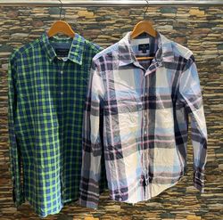 avg-03284 american eagle button up shirt