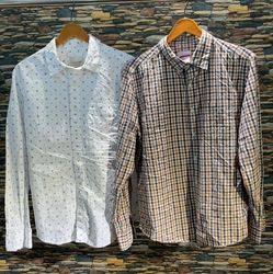 avg-03283 american eagle button up shirt