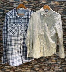 avg-03287 american eagle button up shirt