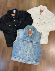 av-11517 levi's giacca in denim da donna