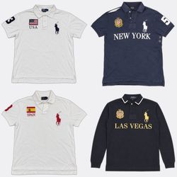 Country logo Polo Ralph Lauren Polo Shirts-  #1000..