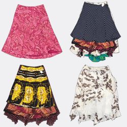 Women's Printed Midi Skirts