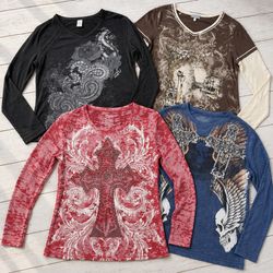 Killstar TapouT Magliette a Maniche Lunghe