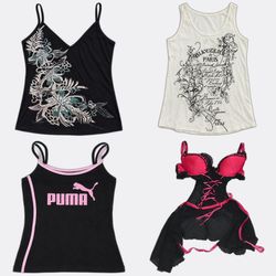 Puma Lace and Printed Camisoles
