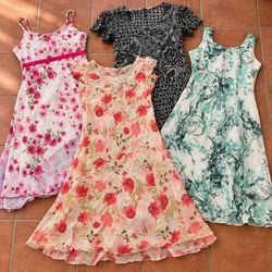 RW-2718 Y2K Women Floral Print Midi Dresses RW-271..