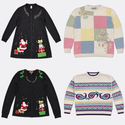 Embroidered Novelty Sweaters and Cardigans
