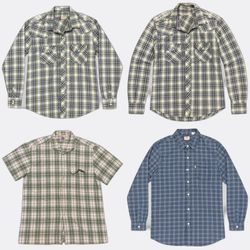 Levi's Plaid and Striped Button Up Shirts