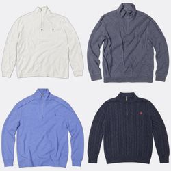 Polo Ralph Lauren Quarter Zip Knitwear Sweaters