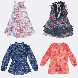 Y2k Women's Printed Blouses and fairy beaded Dress..