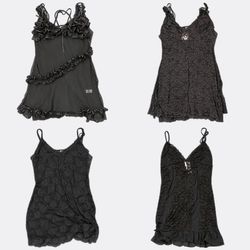 Y2K Gothic Vibes Top Cami da Ragazza RW-2556