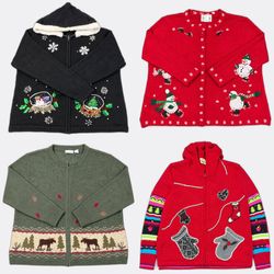 Wholesale Vintage Christmas Sweaters Bundle | 10pc..