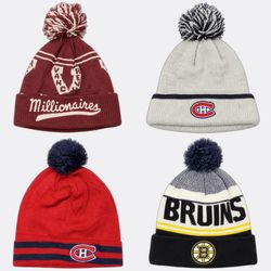 NHL Winter Knitted Pom Pom Beanies