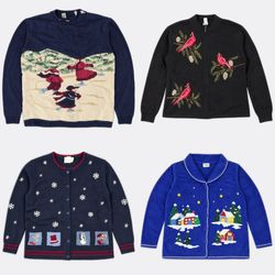 Wholesale Vintage Christmas Sweaters Bundle | 10pc..