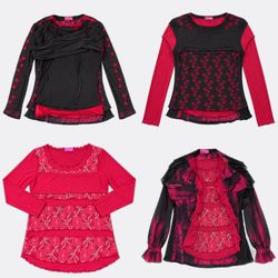 Y2K Long Sleeve Tops and Blouses RW-2640
