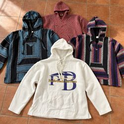 Baja Stripe Drug Rug Hoodies