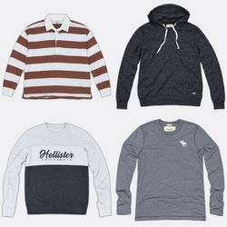 Hollister Abercrombie & Fitch Camisetas de Manga L..