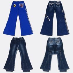Y2K Embellished Pants (Flared, Straight & Skinny) ..