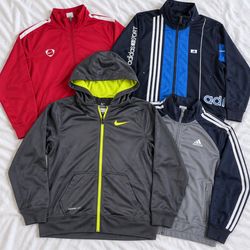 Nike Adidas Track Jackets and Windbreakers