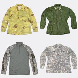 Military Camo Jackets and Combat Shirts
