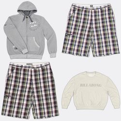 Billabong Surf Beach Swimming Shorts and sweatshir..