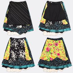 Women's Patterned and Floral Midi Skirts
