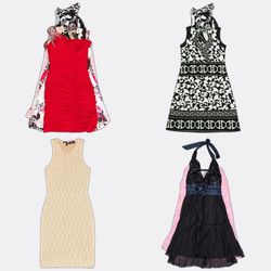 Women's Floral and Solid Mini Dresses