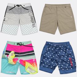 Collection of Hurley Board Shorts and Chino Shorts