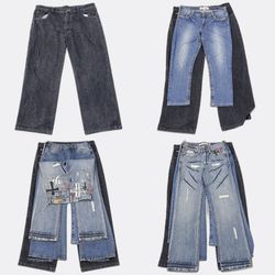Y2K Flare Straight Bootcut jean’s WR-2715B18