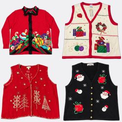 Wholesale Vintage Christmas Sweaters Bundle | 10pc..