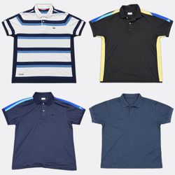 Lacoste Solid and Striped Polo Shirts