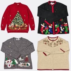 Vintage Christmas & Cottagecore Sweater Bundle | 1..
