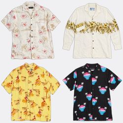 REP 11-29 Camicie hawaiane a maniche corte con bot..