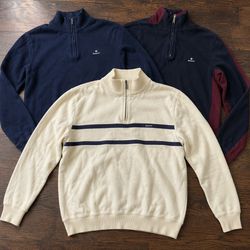 Gant Knitwear 1/4 zip and full zip full button