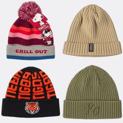 Mixed Branded Beanies & Hats Wholesale Bundle – As..