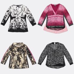 INC International Concepts Women Printed Blouses