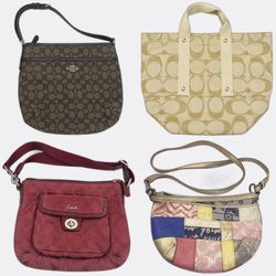 Coach Signature Canvas Small Handbags